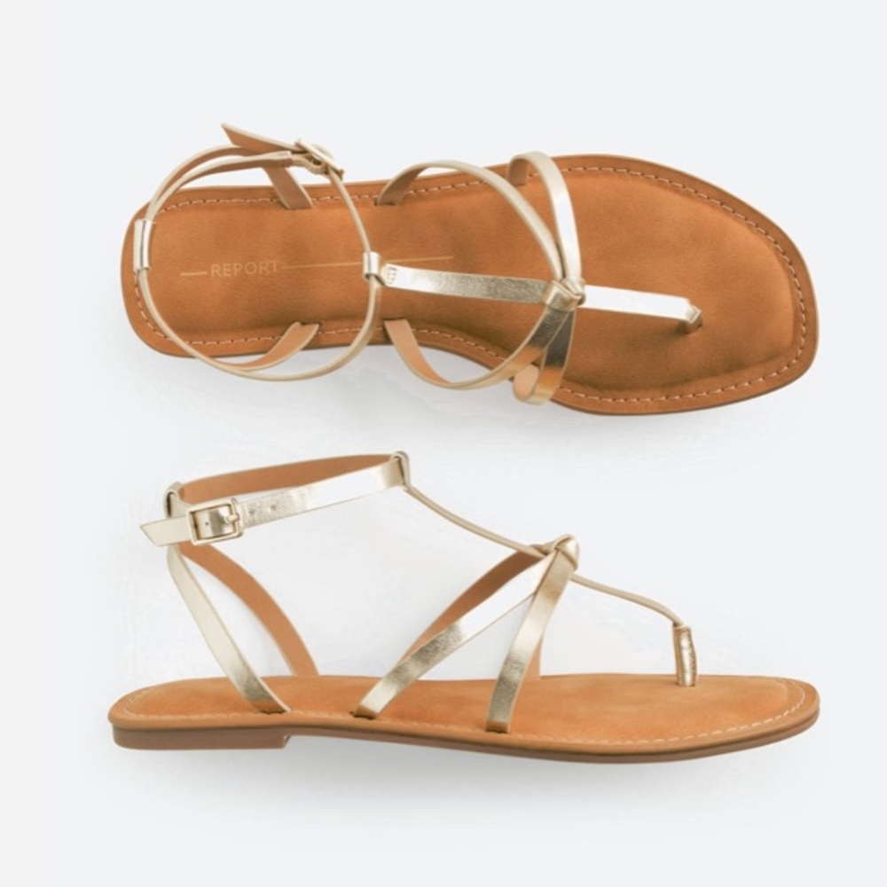 Gold sandals